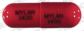 Acebutolol hydrochloride 400 mg MYLAN 1400 MYLAN 1400 Front