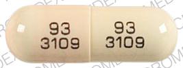 Pill 93 3109 93 3109 Brown Capsule/Oblong is Amoxicillin