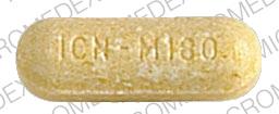 Pill ICN - M180 Yellow Oval is Mestinon timespan