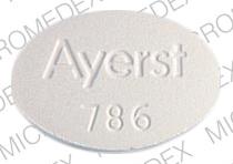 Pill AYERST 786 White Oval is Thiosulfil Forte