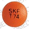 Pill SKF T74 Orange Round is Thorazine