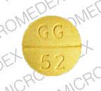 Pill GG 52 Yellow Round is L-thyroxin