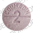 Pill DuPont COUMADIN 2 Purple Round is Coumadin