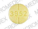 Pill 3952 RUGBY Yellow Round is Levothyroxine Sodium