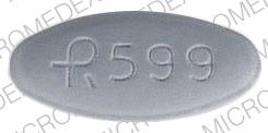 Pill R599 Gray Oval is Etodolac