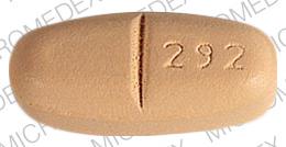 Pill 292 ETHEX Tan Elliptical/Oval is Ultra natalcare