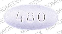 Pill 480 R White Elliptical/Oval is Tolmetin Sodium