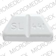 Pill SL 441 50 50 50 White Four-sided is Trazodone Hydrochloride