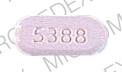 Pill 5388 Purple Oval is Triamcinolone