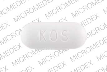 Pill KOS 500 White Oval is Niaspan