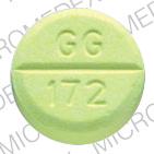Hydrochlorothiazide and triamterene 50 mg / 75 mg GG 172 Front