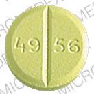Pill 49 56 RUGBY Yellow Round is Hydrochlorothiazide and triamterene