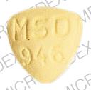 Pill MSD 946 Yellow U-shape is Triavil 4-25