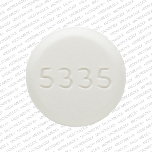 Trihexyphenidyl hydrochloride 2 mg DAN DAN 5335 Back