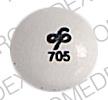 Pill LOGO 705 White Round is Trilafon