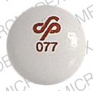 Pill LOGO 077 White Round is Trilafon