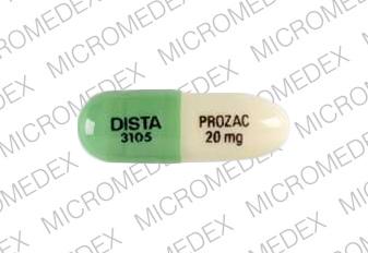 Prozac 20 mg DISTA 3105 PROZAC 20 mg Front