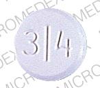 Pill 3 4 Purple Round is Trimethoprim