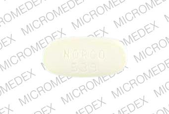 Norco 325 mg / 10 mg NORCO 539 Front