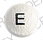 Pill E White Round is Efidac 24 chlorpheniramine