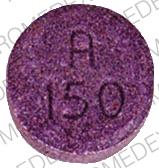 Pill A 150  Round is Multi Vita Bets and Fluoride