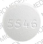 Pill 5546 DAN DAN White Round is Sulfamethoxazole and trimethoprim