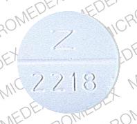 Pill Imprint Z 2218 (Sulfisoxazole 500 MG)