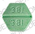 Pill COPLEY 381 381 Green Six-sided is Glyburide (Micronized)