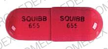 Sumycin 250 mg SQUIBB 655 SQUIBB 655