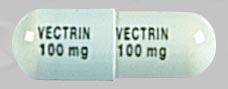 Pill VECTRIN 100 mg VECTRIN 100 mg Green Capsule/Oblong is Vectrin