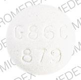 Pill 3 G86C 879 White Round is Aspirin   codeine