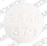 Pill 3 G86C 879 White Round is Aspirin codeine