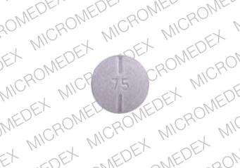 Synthroid 75 mcg (0.075 mg) SYNTHROID 75 Back