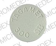 Pill TAGAMET 300 SB Green Round is Tagamet