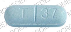 Pill T 37 Winthrop Blue Elliptical/Oval is Talacen