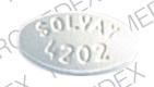 Pill SOLVAY 4202 White Elliptical/Oval is Luvox