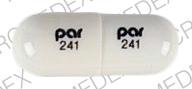 Pill par 241 White Capsule/Oblong is Temazepam