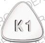 Pill K1 White Three-sided is Kytril