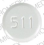 Pill 511 A75 White Round is Acyclovir