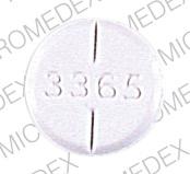 Pill 3365 RUGBY White Round is Bethanechol Chloride