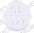 Pill SL 323 White Round is Bethanechol Chloride