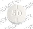 Pill LOGO 50 White Round is Levothroid