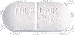 Pill 3M THEO LAIR 250 White Oval is Theolair