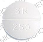 Pill 3M SR 250 White Round is Theolair-SR