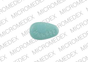Pill MRK 952 COZAAR Green Egg-shape is Cozaar