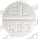 Theophylline extended-release 100 mg SL 483 Front