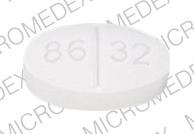 Pill 86 32 White Elliptical/Oval is Theo-X