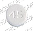 Pill 45 C White Round is Atenolol