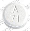 Pill A 71 LL White Round is Atenolol