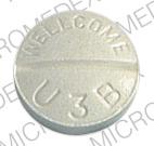 Pill WELLCOME U3B is Thioguanine 40 MG